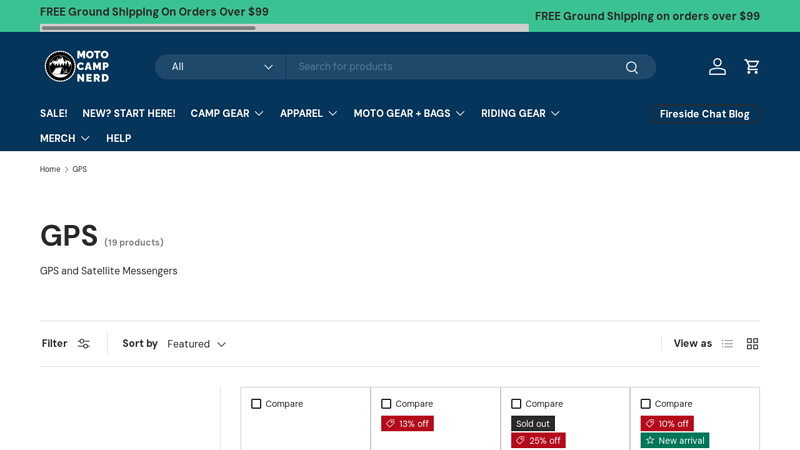 Motorcycle Camping Gear | GPS - Moto Camp Nerd