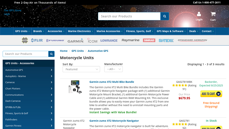 Motorcycle Units - The GPS Store